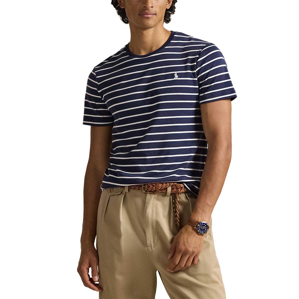 Polo Ralph Lauren Custom Slim Striped Soft Cotton T-Shirt